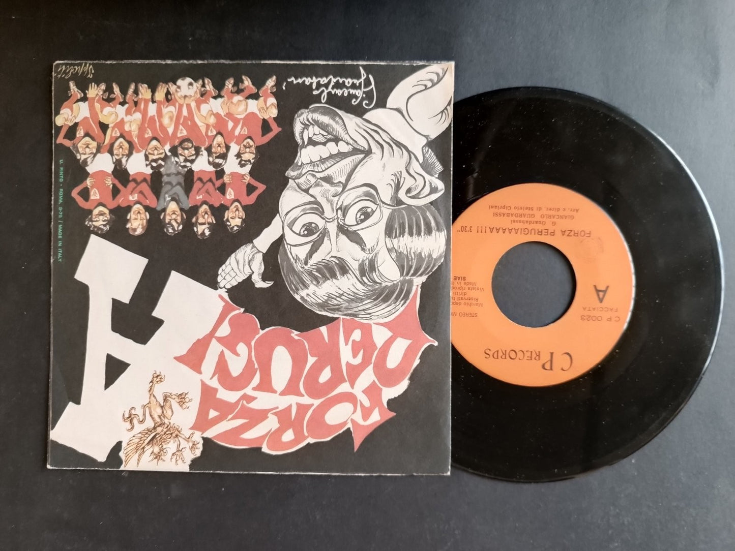 Vinile 45 giri FORZA PERUGIA ''I lancieri''