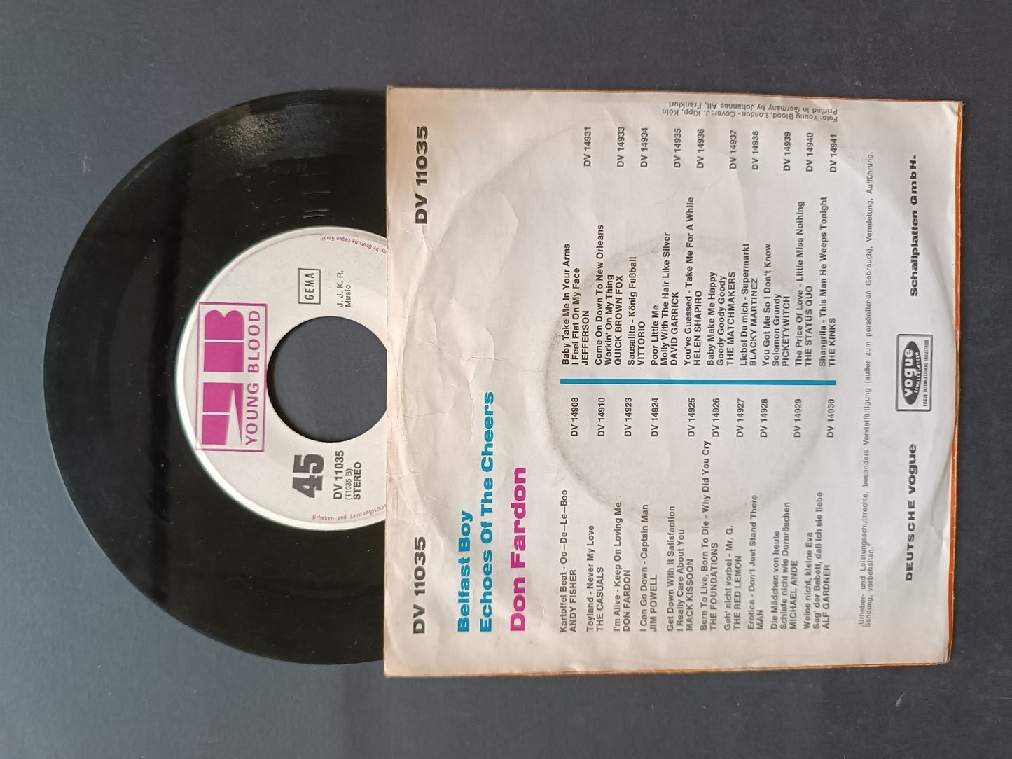 Vinile 45 giri ECHOES OF THE CHEERS
