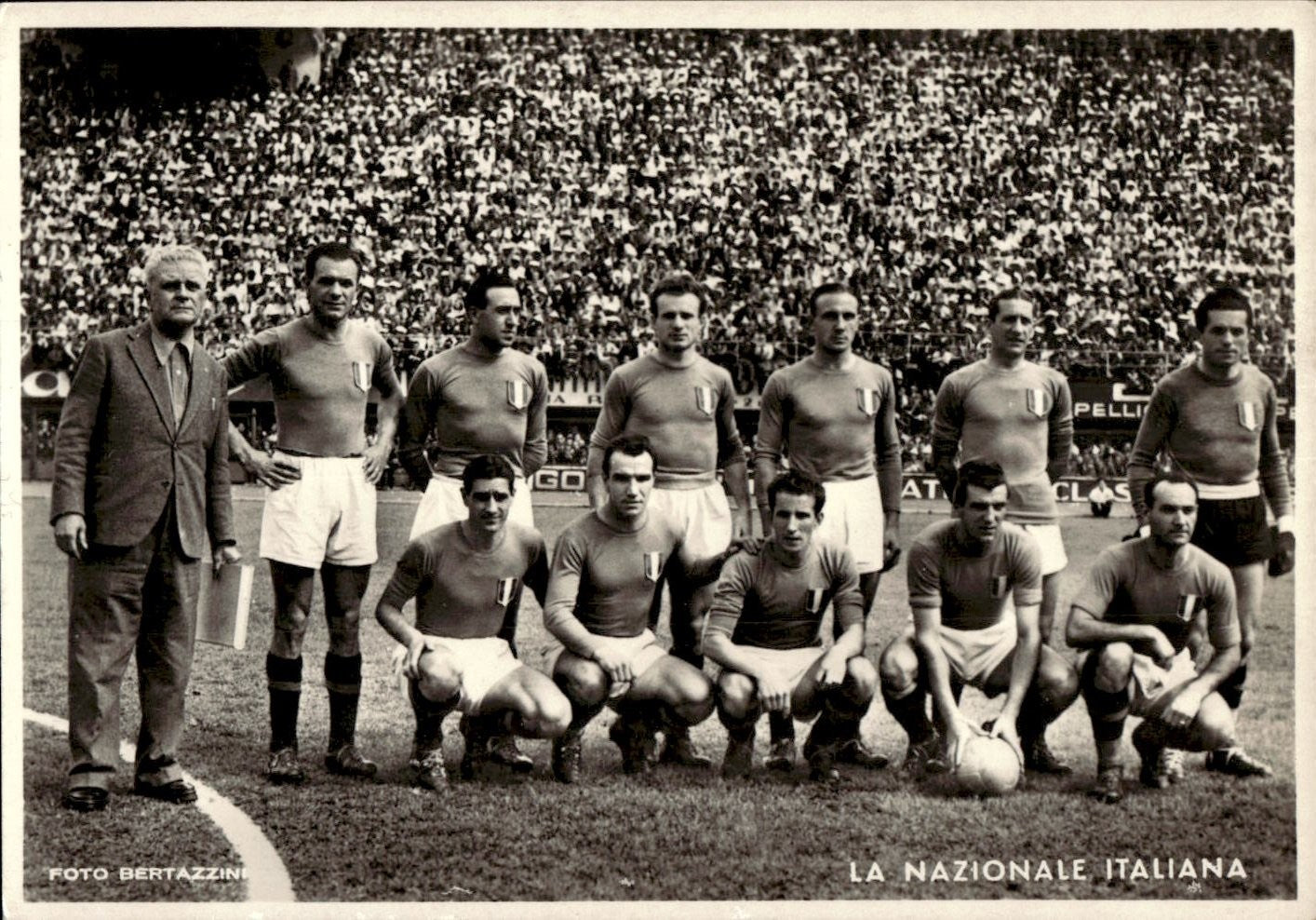 foto Bertazzini la Nazionale Italiana Mazzola anni 40