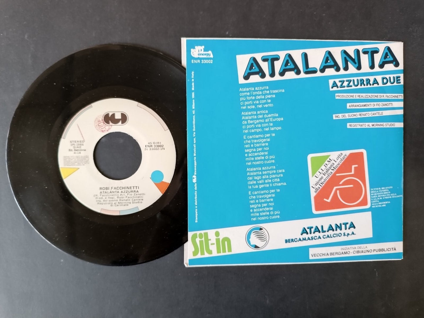 Vinile 45 giri ATALANTA AZZURRA