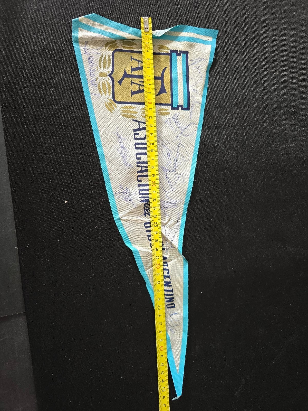 Gagliardetto pennant Banderin Afa Argentina Nazionale Autografato in originale B