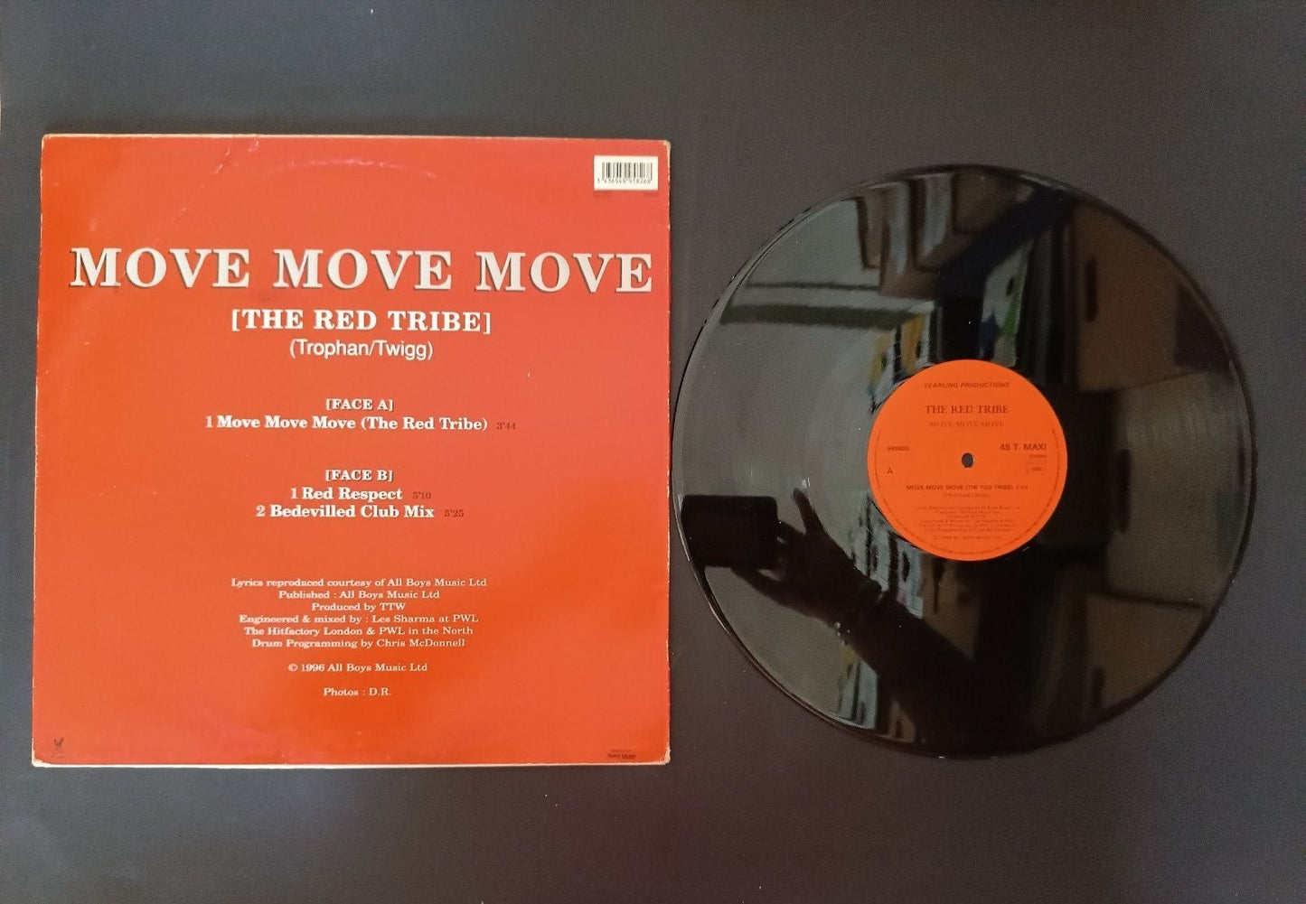 Disco MOVE MOVE MOVE The Red Tribe Manchester United F.A. Cup 1997