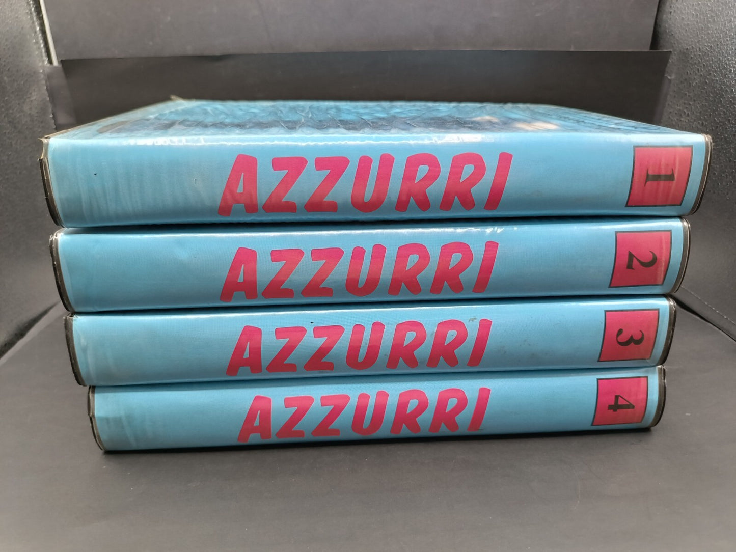 Serie completa videolibri VHS + fascicoli Azzurri Mondiali di calcio