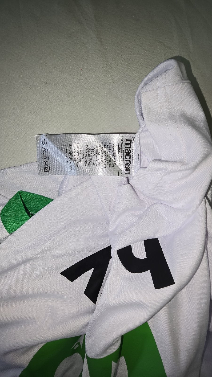 Maglia Calcio da torneo Macron AUDAX Italiano nr 29 Gutteriez tg M 6 Match Worn