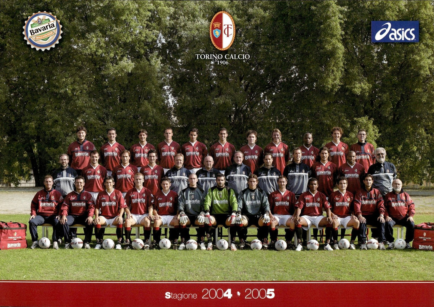 cartolina postcard calcio TORINO 2004-2005