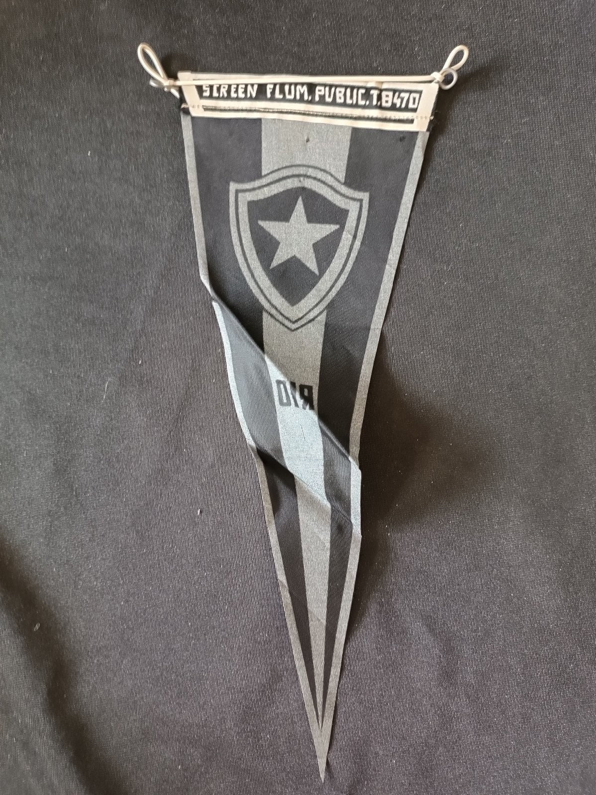 Gagliardetto Pennant Botafogo F.R. Rio Brasile Calcio Vintage --