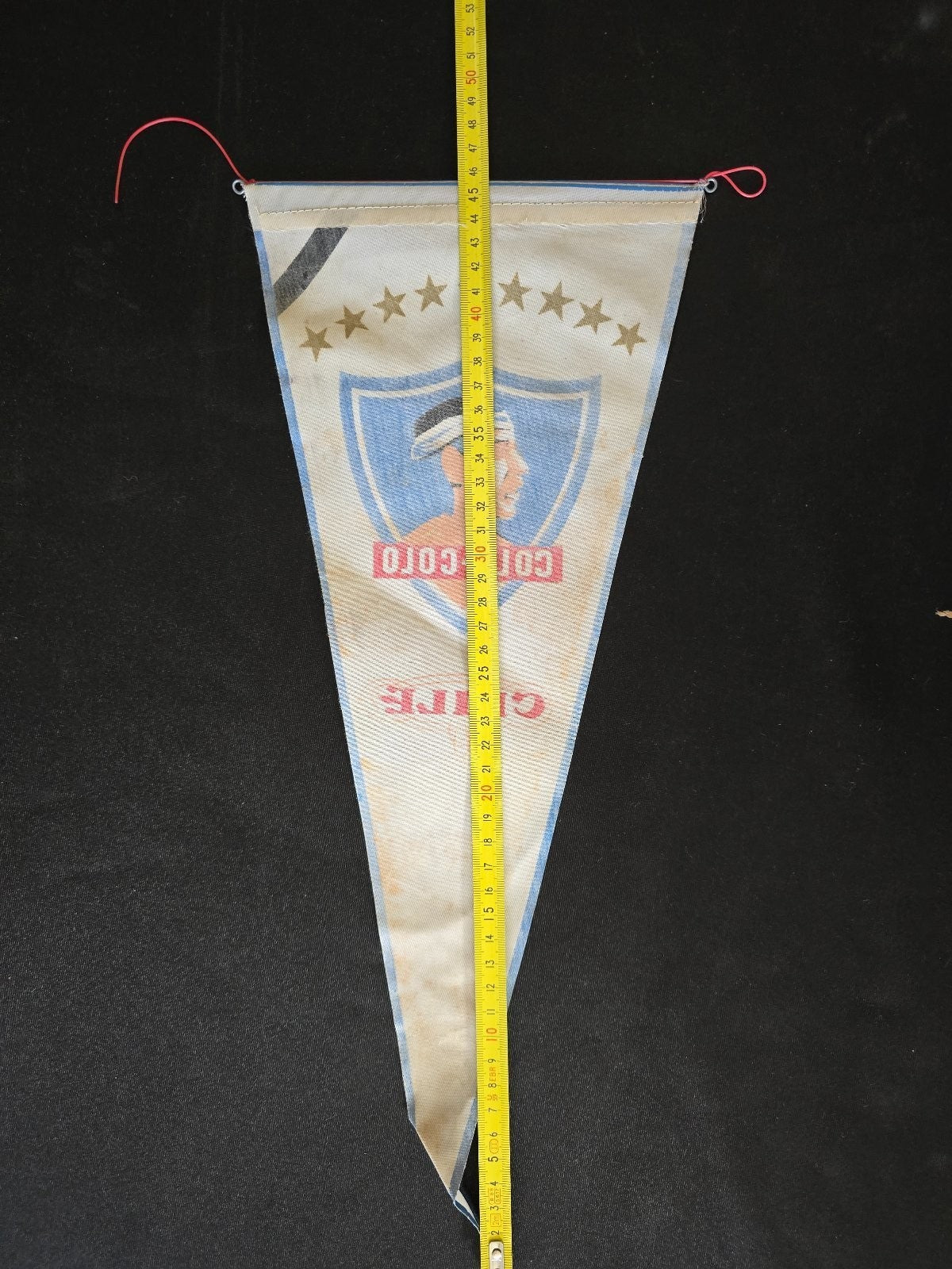 old Gagliardetto Pennant fanion bander�n Colo-Colo Chile