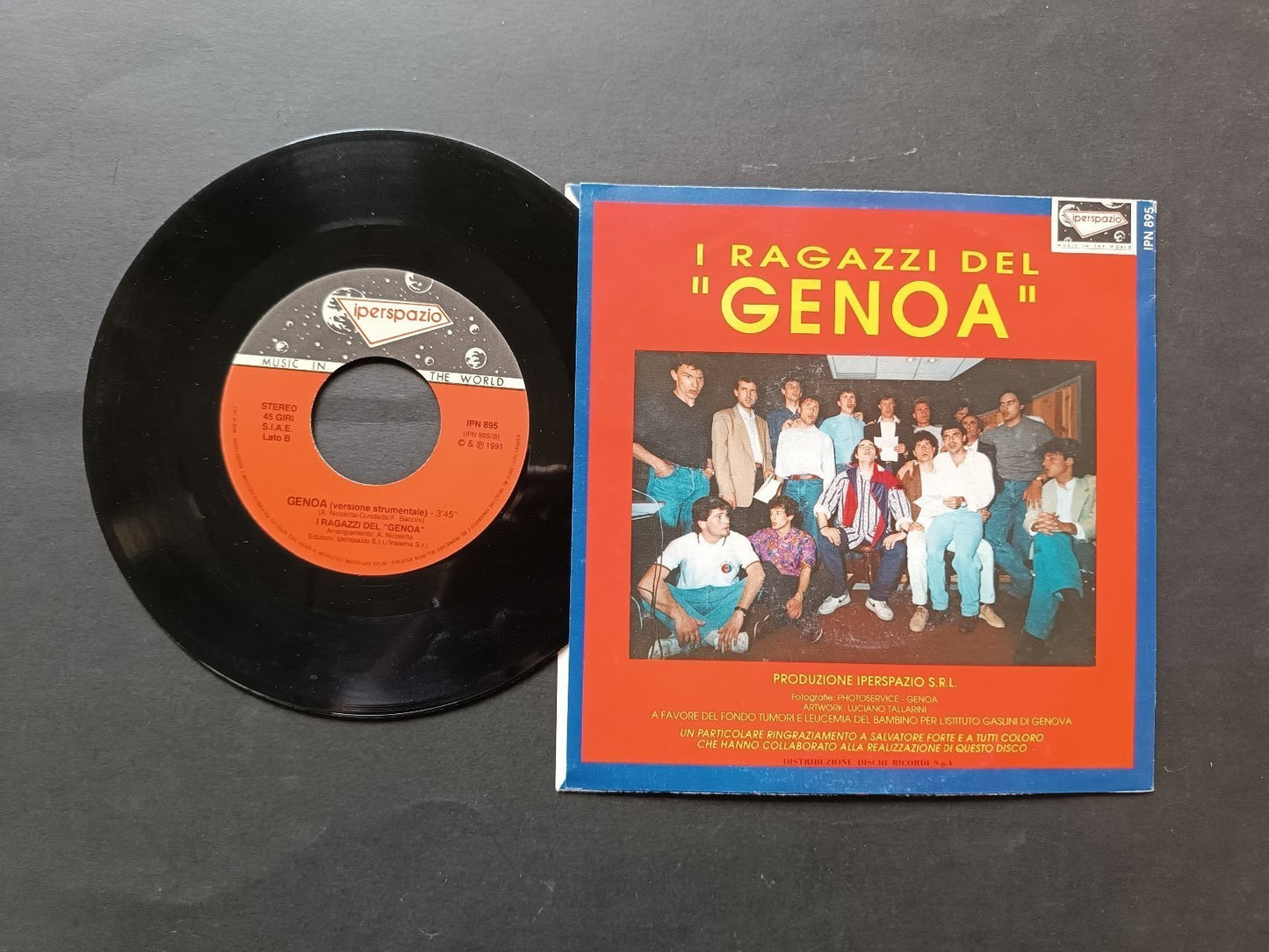 Vinile 45 giri I RAGAZZI DEL GENOA