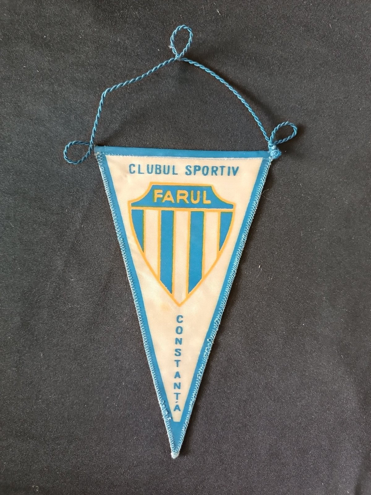 Gagliardetto Pennant Clubul Sportiv Farul Constan?a Romania Vintage