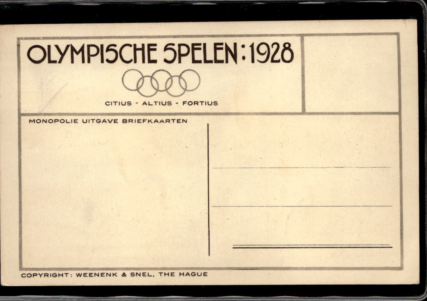 cartolina postcard Olimpiadi 1928 Calcio Italia Egitto
