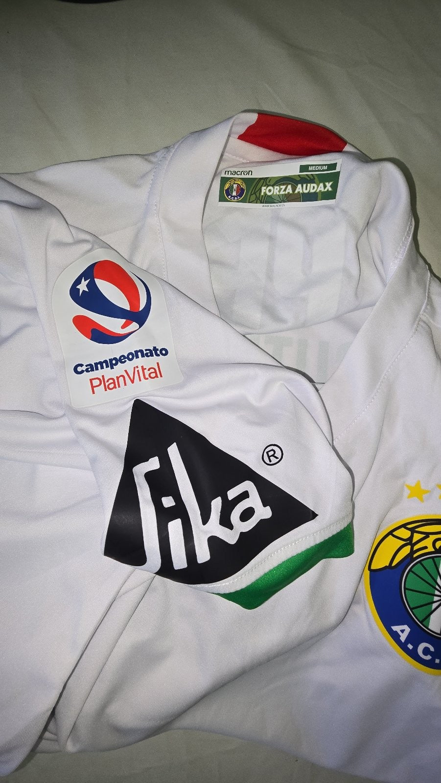 Maglia Calcio da torneo Macron AUDAX Italiano nr 29 Gutteriez tg M 6 Match Worn