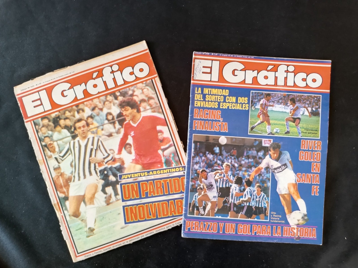 53 riviste annata 1985 El Grafico Maradona, Hagler, Passerella
