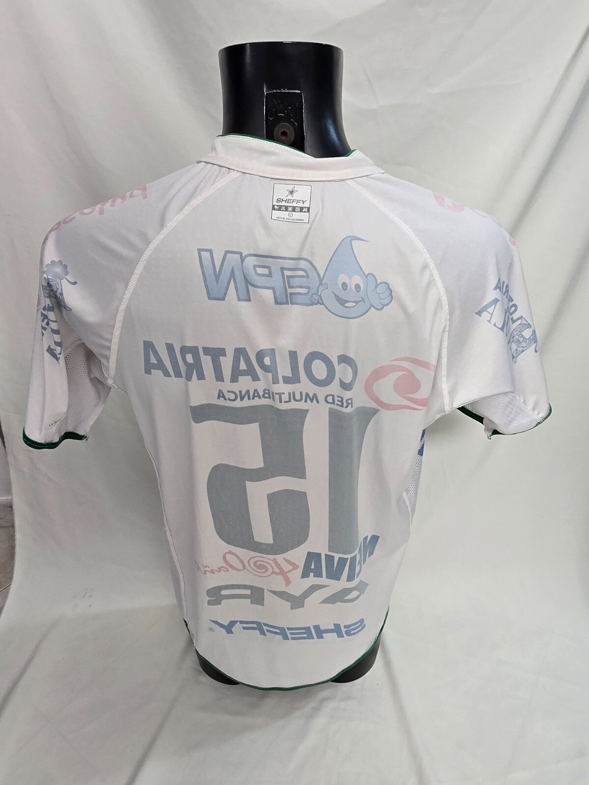 maglia Sheffy Atletico Huila N. Ayr 2010 nr 15 tg L Match Worn
