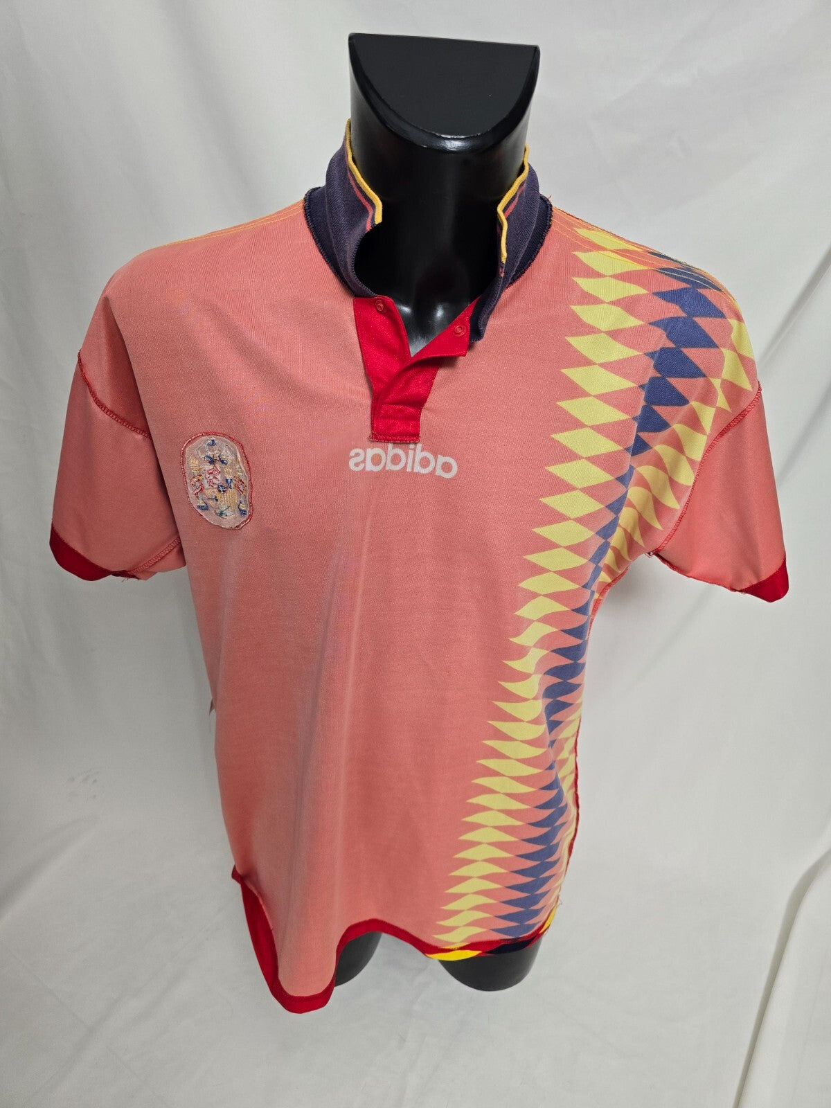 maglia Adidas SPAGNA 1994 nr 8 Guerrero tg T4 Match Worn