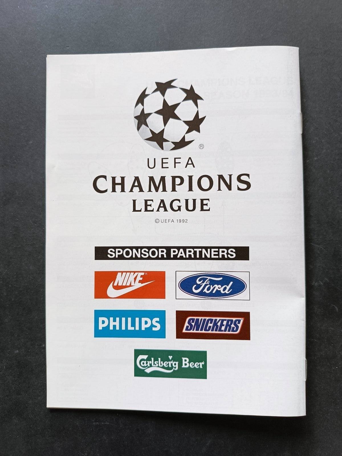 programma Ufficiale Champions League MILAN WERDER 2 marzo 1994