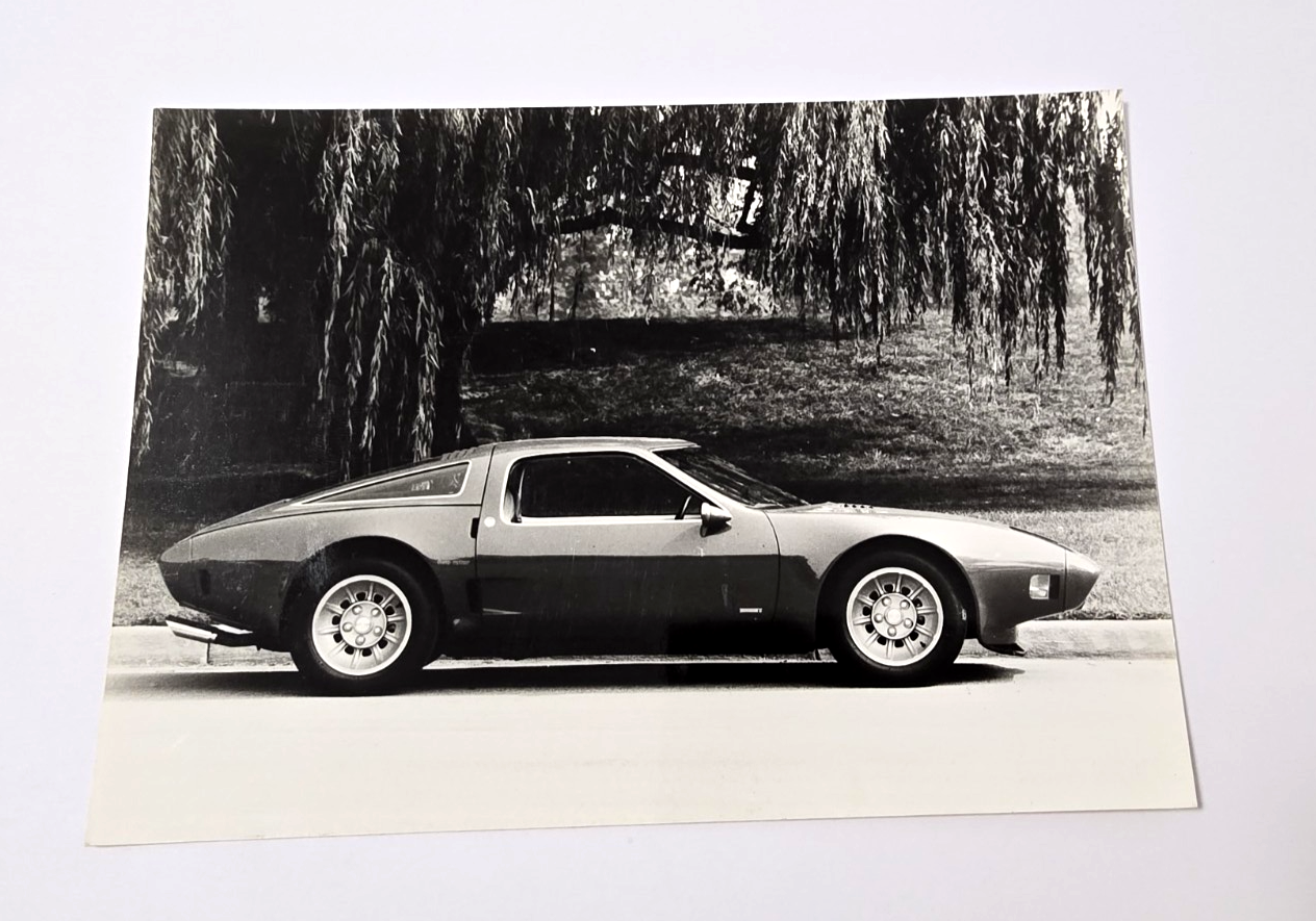 FOTO originale 1973 Chevrolet Corvette coupè PININFARINA 177x127 mm fianco