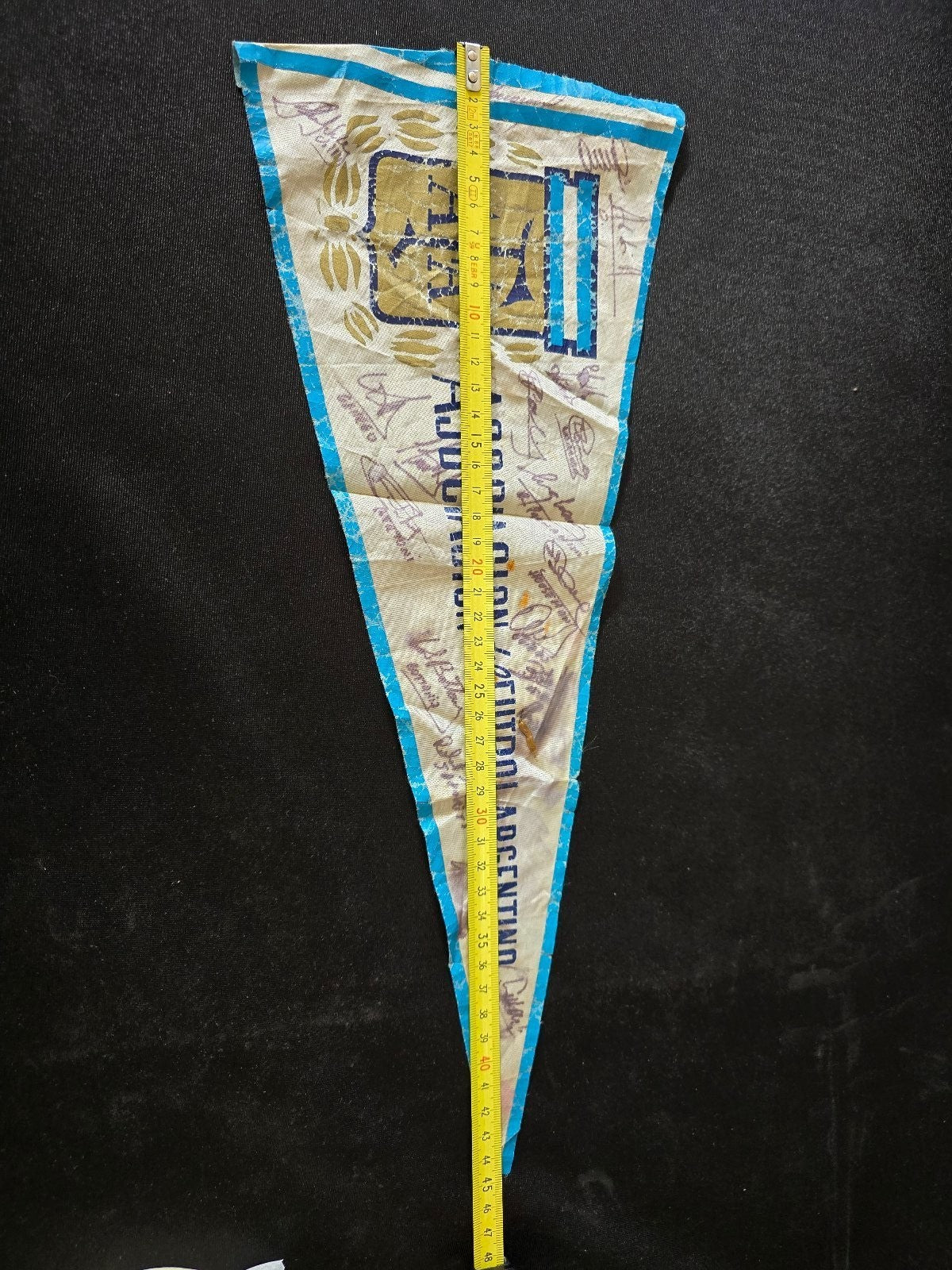 Gagliardetto pennant Banderin Afa Argentina Nazionale Autografato in originale A