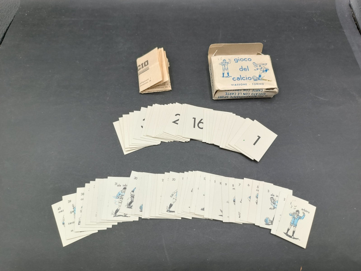 Gioco del calcio Vassone Torino carte mignon