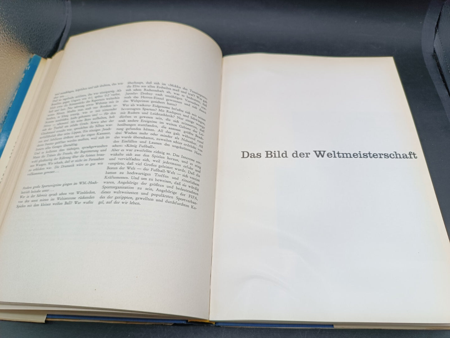 Libro Fussball Weltmeisterschaft 1954 Coupe Jules RImet autografato
