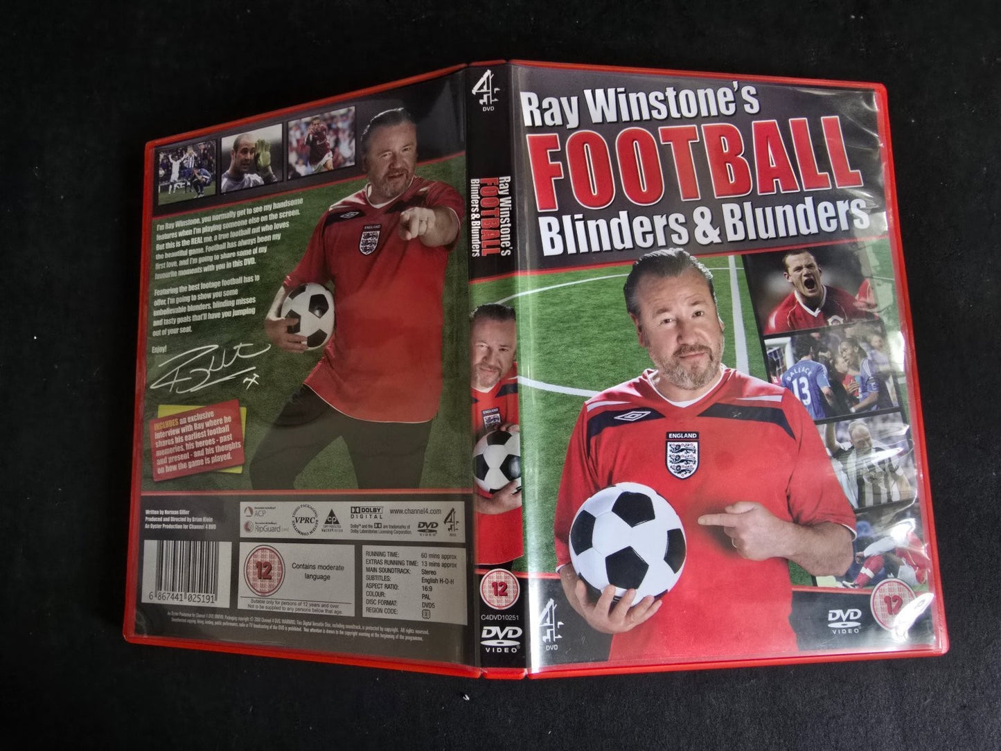 dvd originale Ray Winstone�s Football blinders & blunduers- PAL 0 audio English