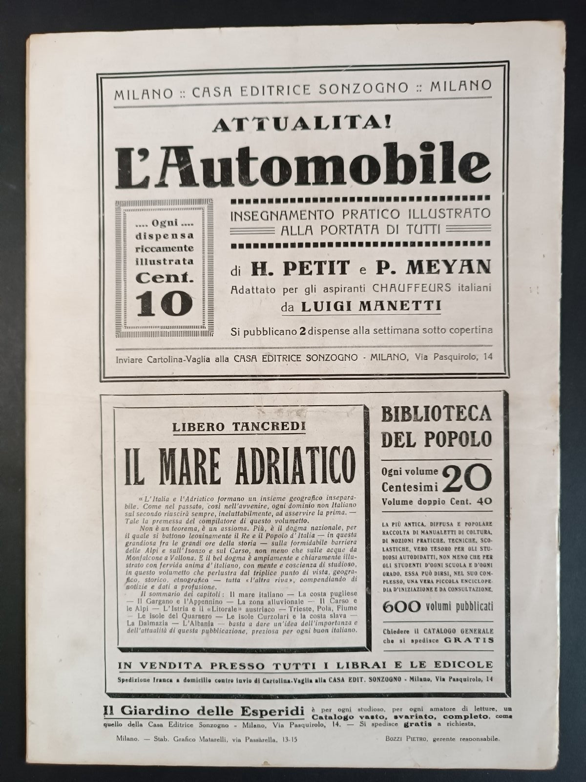 rivista IL FOOTBALL numero 18 - anno 1916 - Milan Genoa Coppa Federale