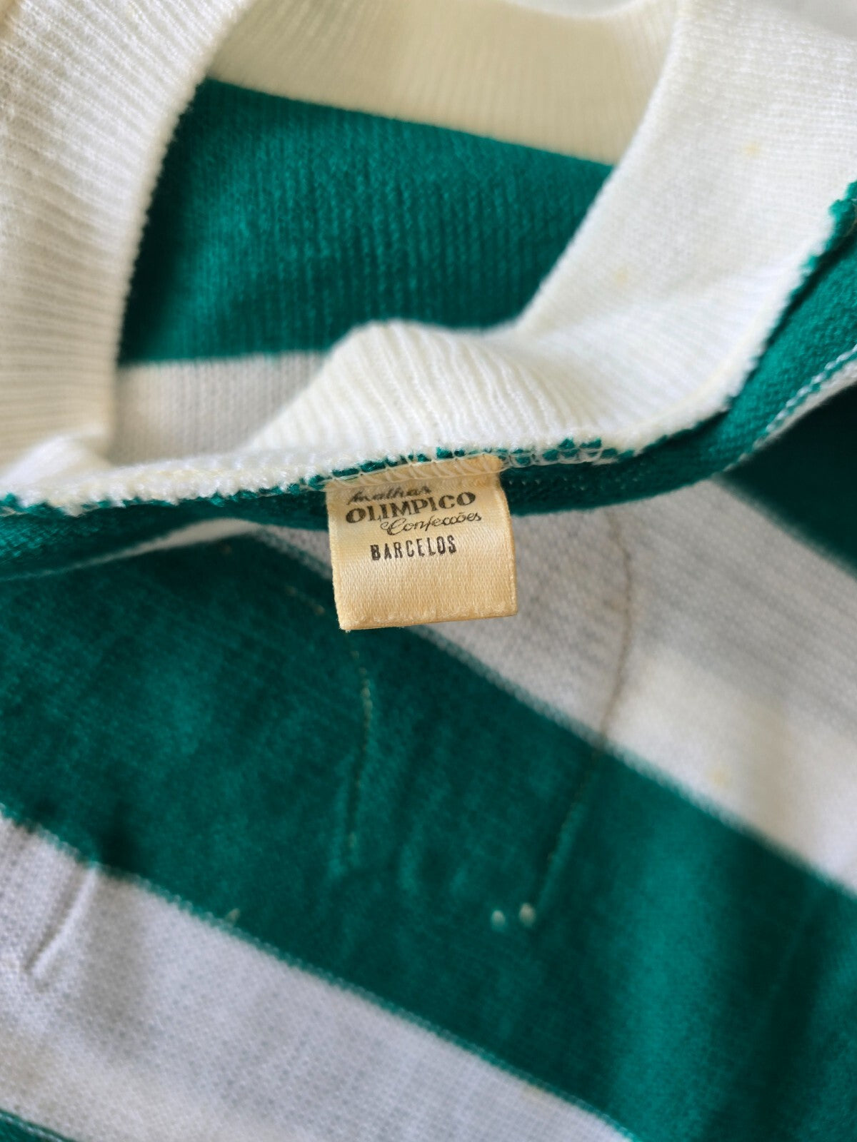 Maglia vintage calcio Sporting Lisbona in lanetta nr 3 tg m