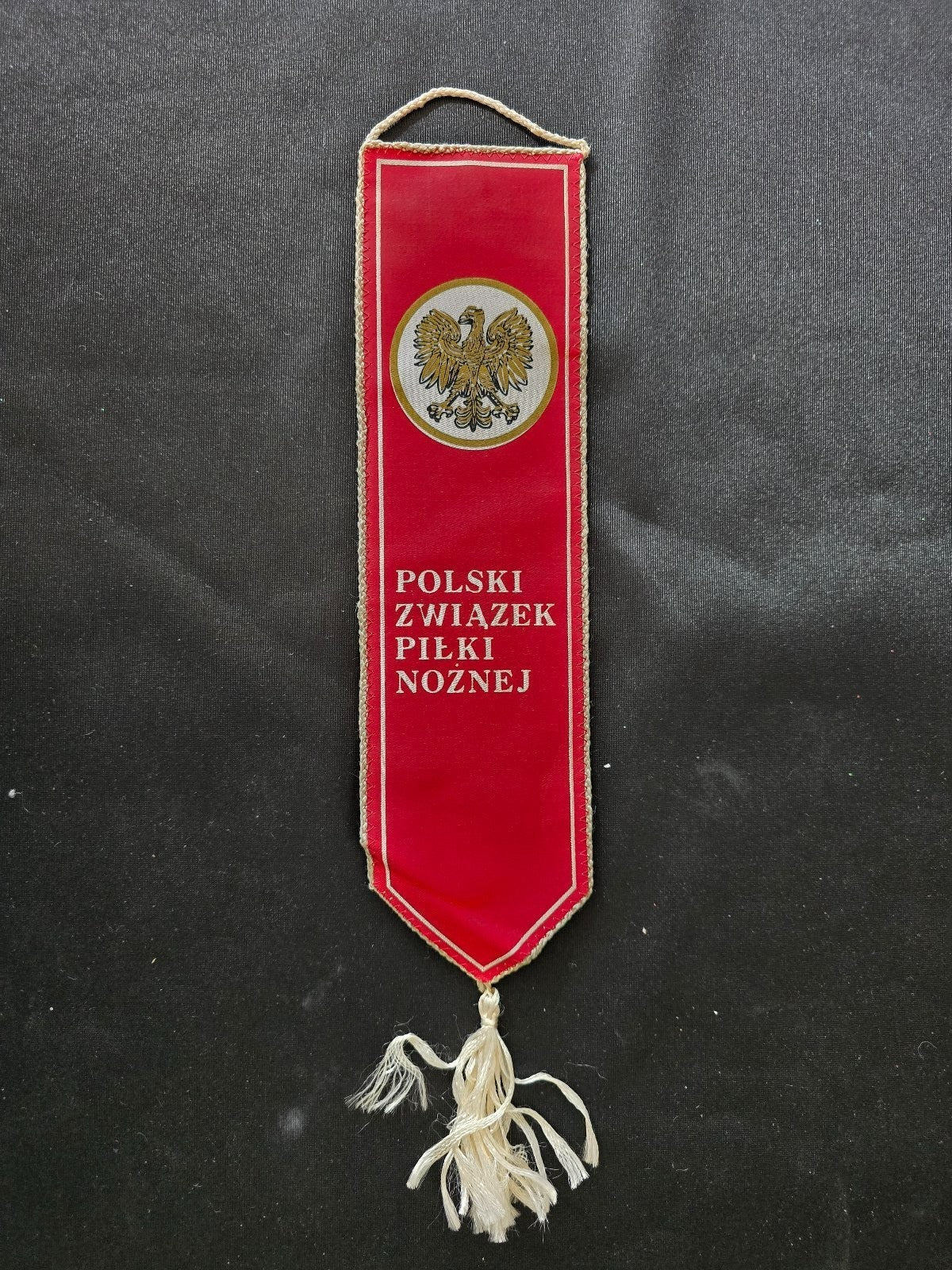 old Gagliardetto Pennant POLSKY ZWIAZEK PILKI NOZNEJ POLONIA Nazionale calcio