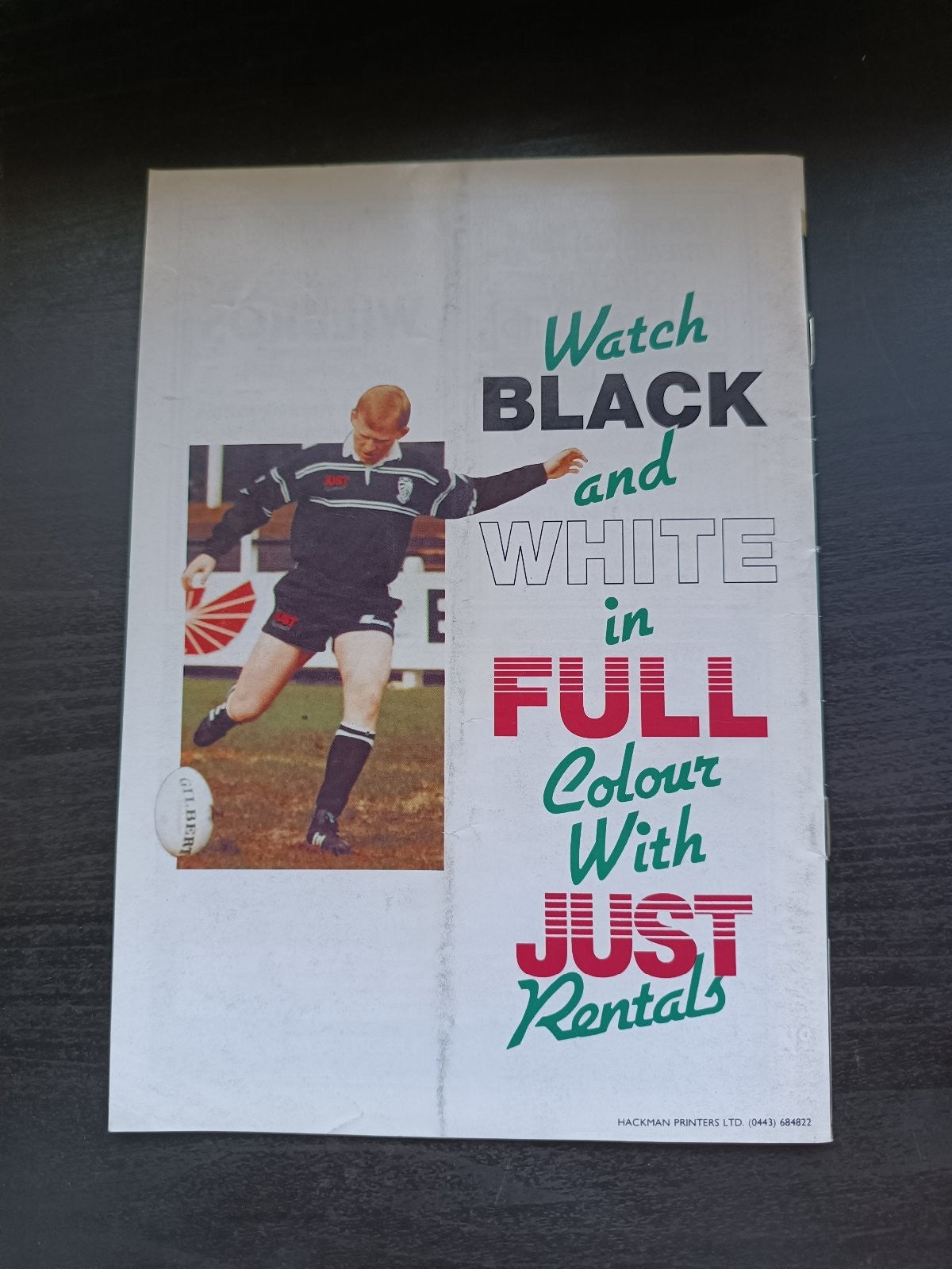 programma calcio Pontypridd V Cardiff 7th 1993