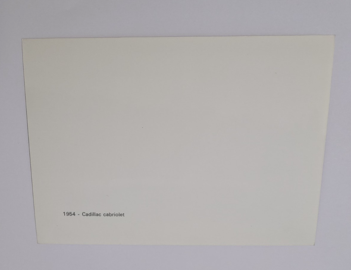 FOTO originale 1954 Cadillac Cabriolet PININFARINA 177x127 mm fianco