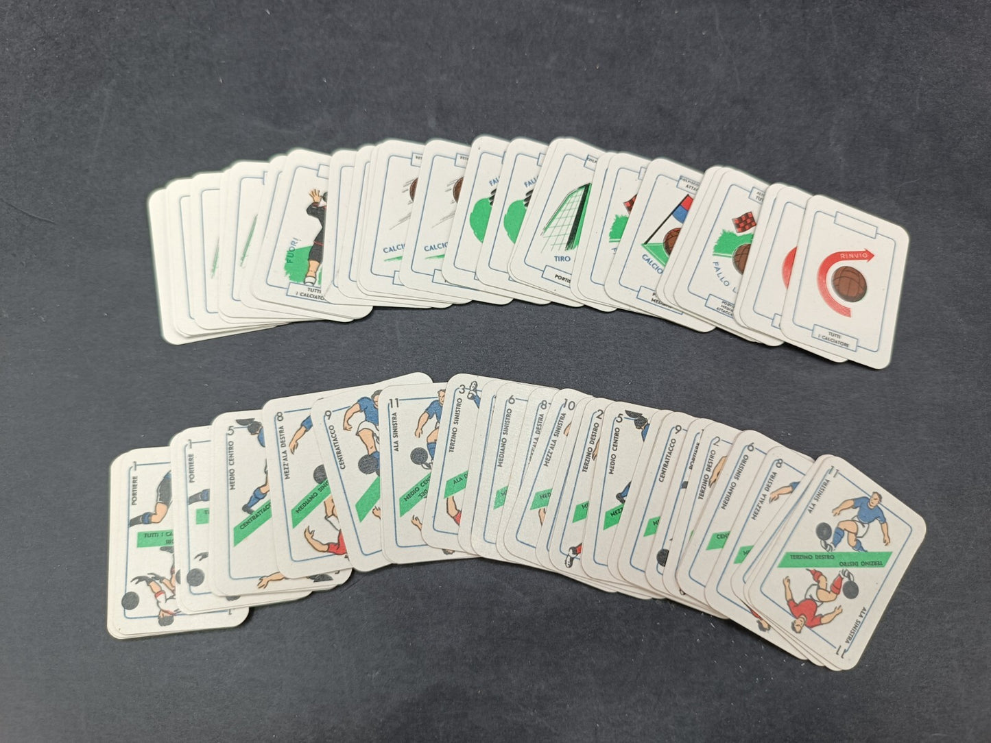 Mazzo carte da gioco mignon Creazione Bertino Football confezione granata