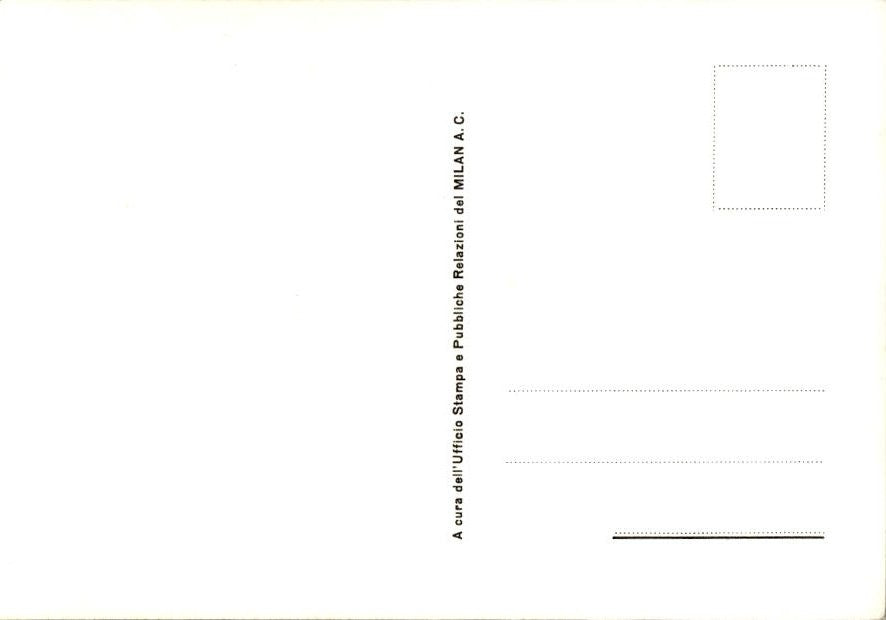 Cartolina calciatore Milan 4 con autografo stampato (1)