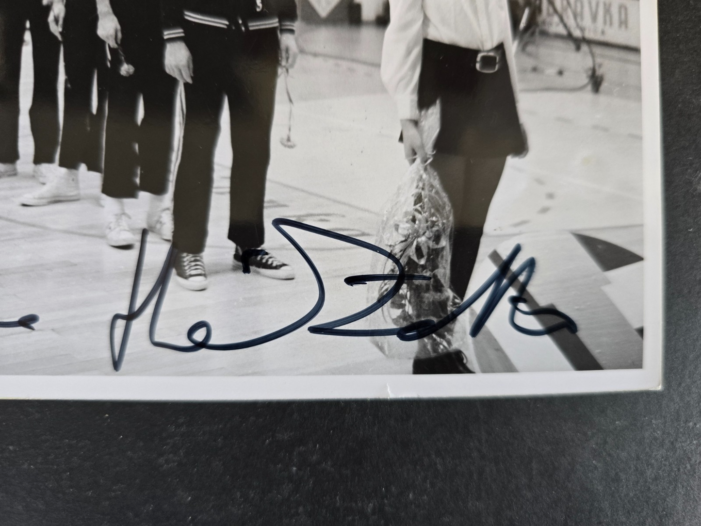 IGNIS Varese Basket foto di Coppa Internazionale autografo originale da identifi