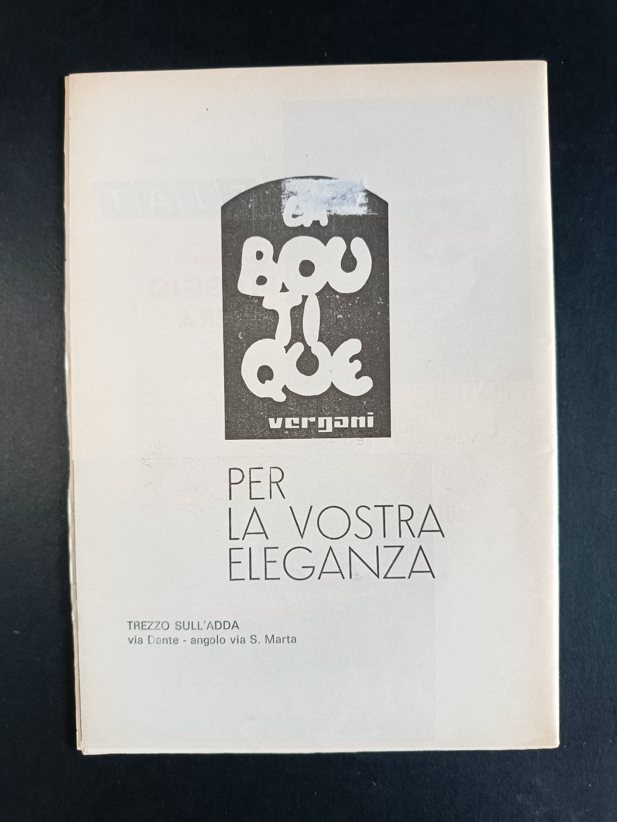 programma partita amichevole MILAN Tritium 9 giugno 1973