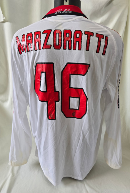 Maglia calcio AC Milan #46 Marzoratti 2005 Match Worn