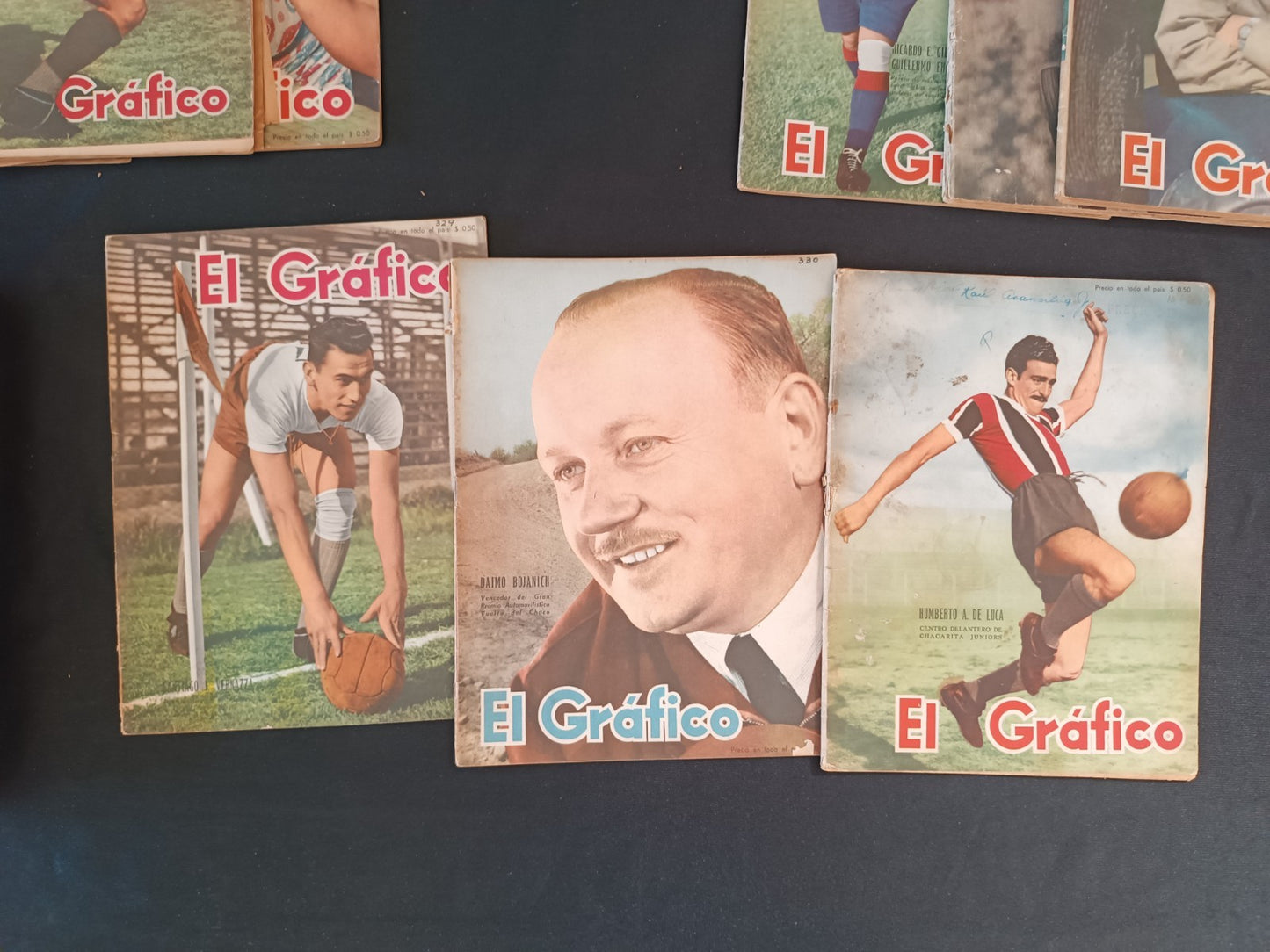 24 riviste annata 1949 El Grafico Fangio, Olimpiadi, Zelaya