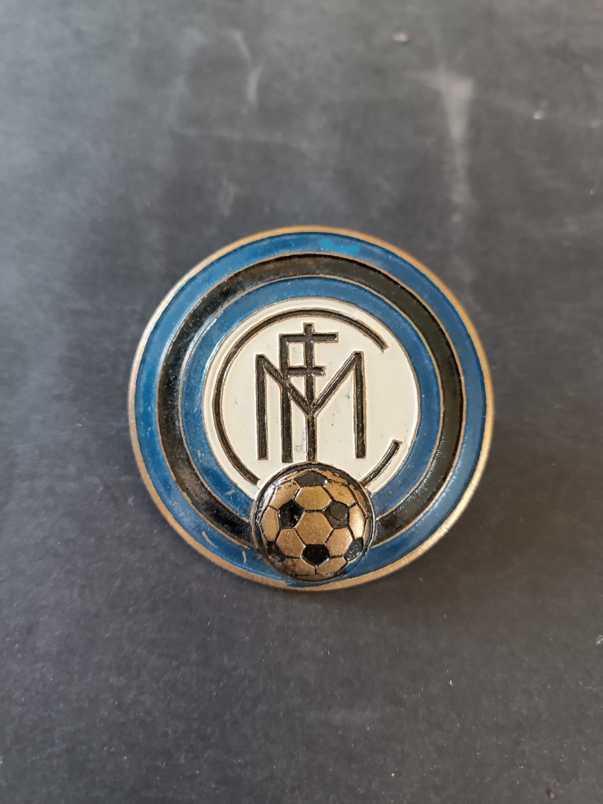 Placca di metallo calcio Inter targa auto