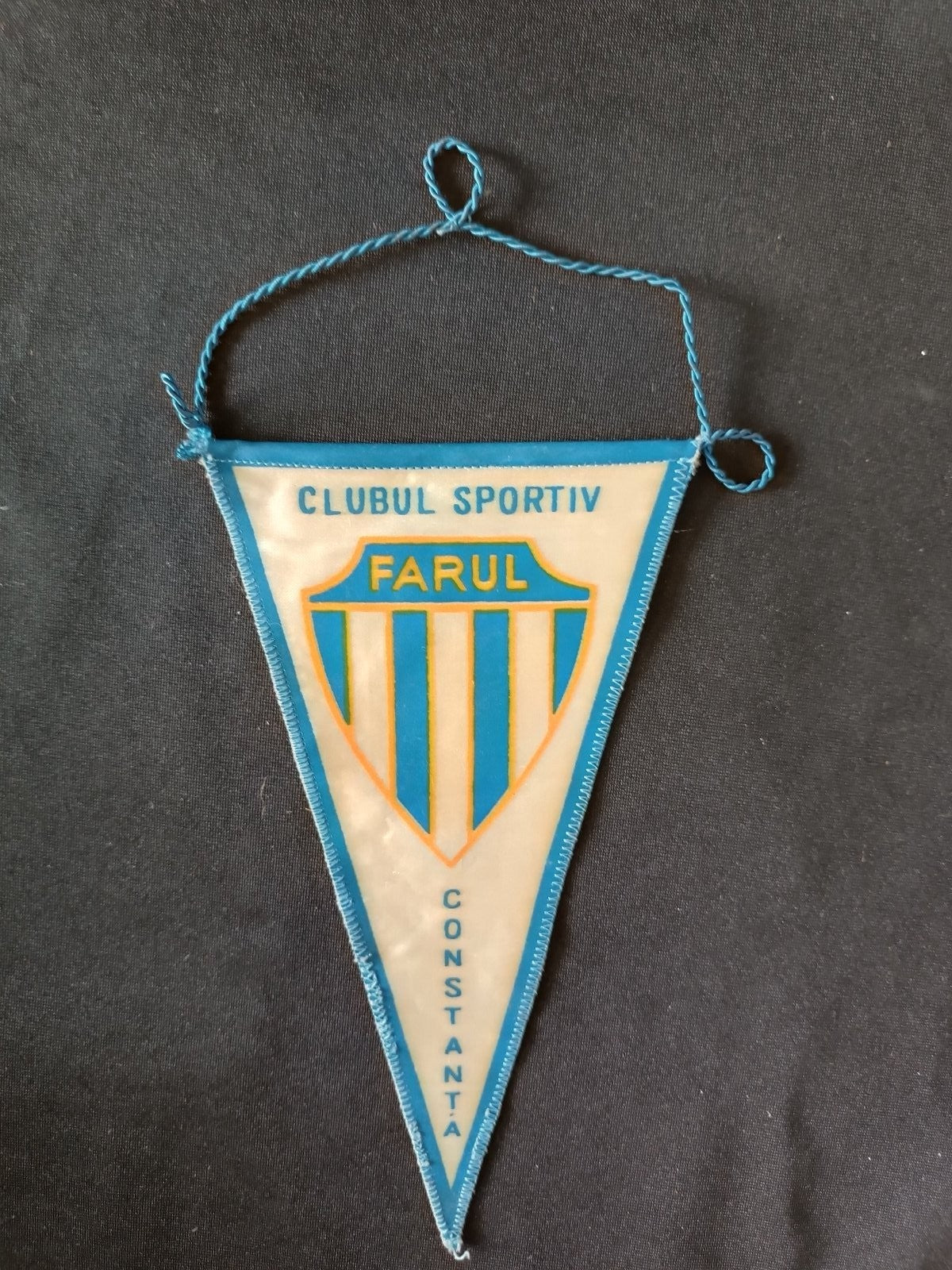 Gagliardetto Pennant Clubul Sportiv Farul Constan?a Romania Vintage