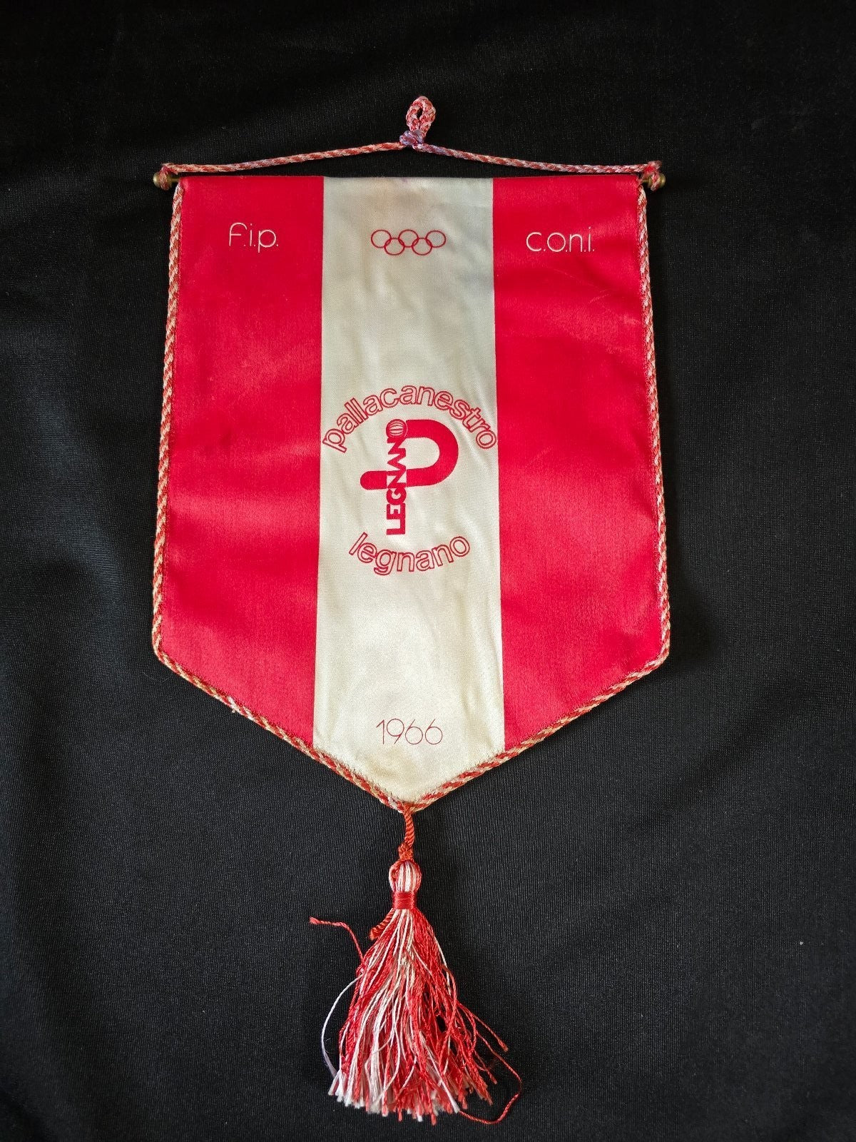 Gagliardetto Pennant PALLACANEsTRO LEGNANO Fip Coni BASKET originale