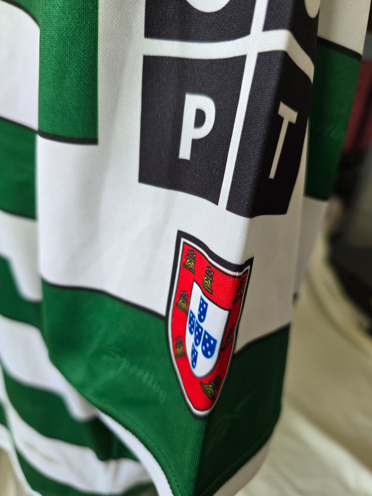 Maglia reebok match worn 2001 Sporting Clube de Portugal nr 25 João Pinto tg L