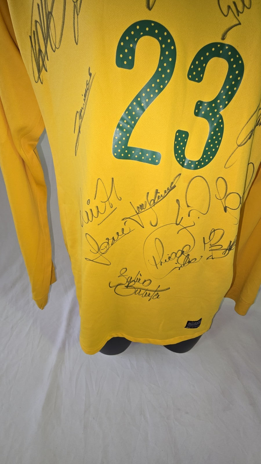 Maglia calcio Nike Brasile camisa brasil home 2010-11 Autografata Signed (9)