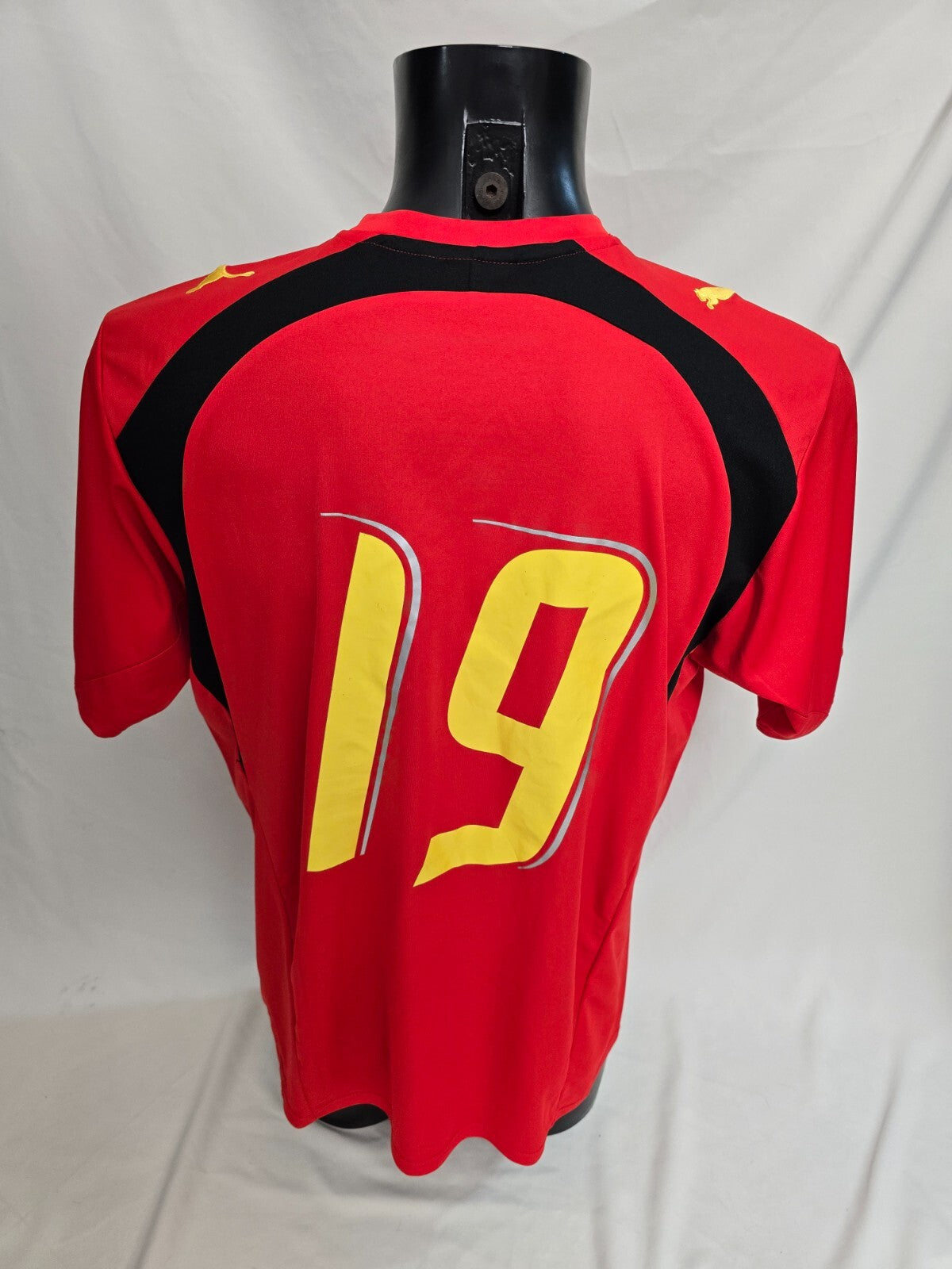 maglia Puma ANGOLA Soccer Football nr 19 André Buengo tg XL Usa 94 Match Worn