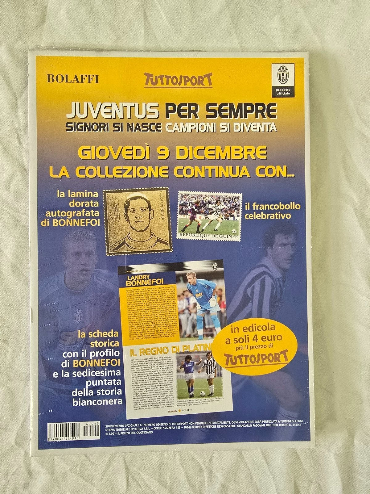 medaglia Juventus per sempre Tuttosport Bolaffi nr 15 F. Cannavaro sigillata