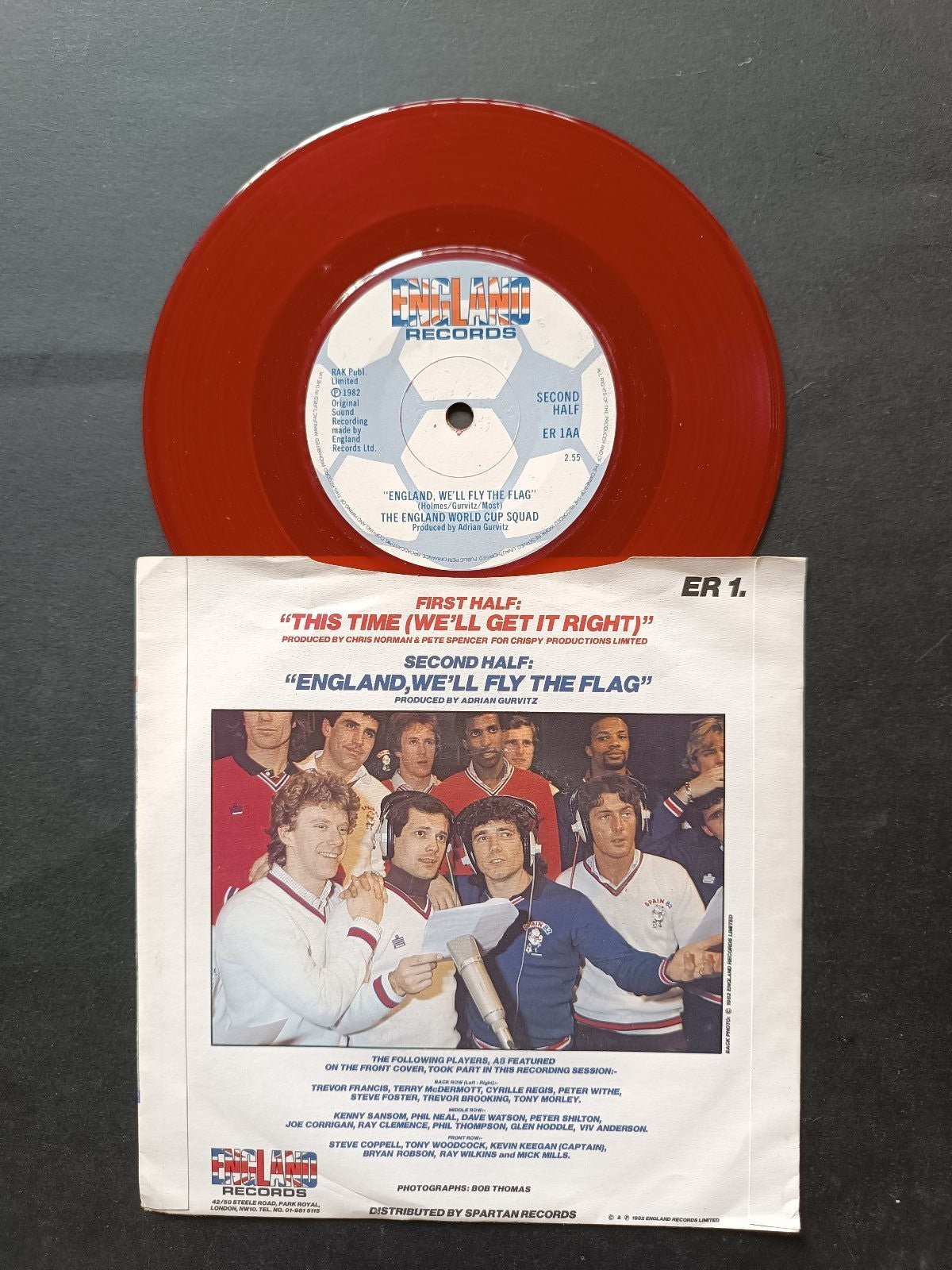 Vinile 45 giri THIS TIME WE'LL GET IT RIGHT eNGLAND -RED