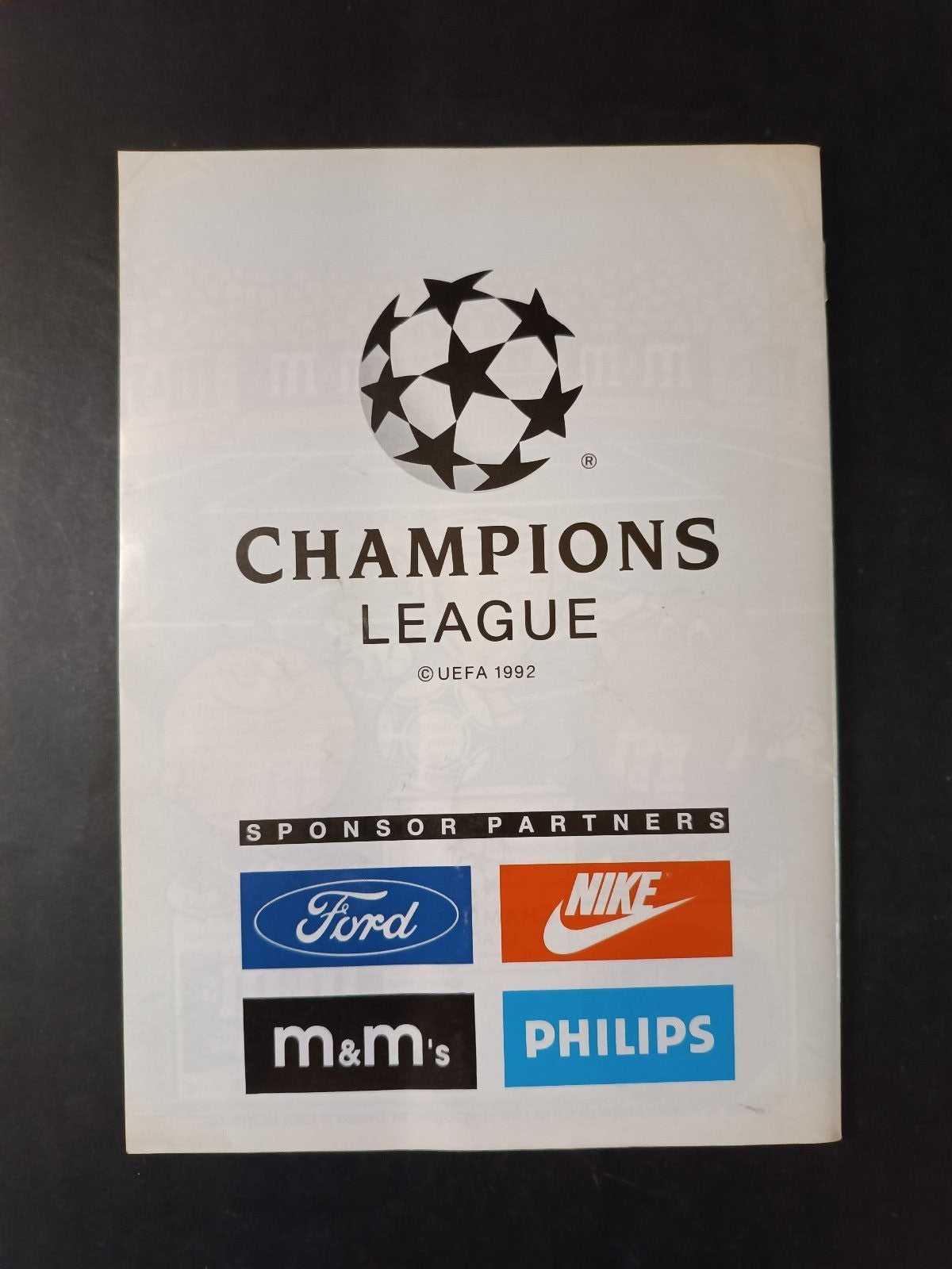 programma ufficiale CHAMPIONS LEAGUE MILAN GOTEBORG Milano 25 novembre 1992