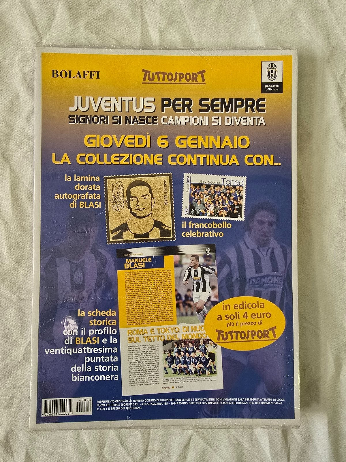 medaglia Juventus per sempre Tuttosport Bolaffi nr 23 L. Thuram sigillata
