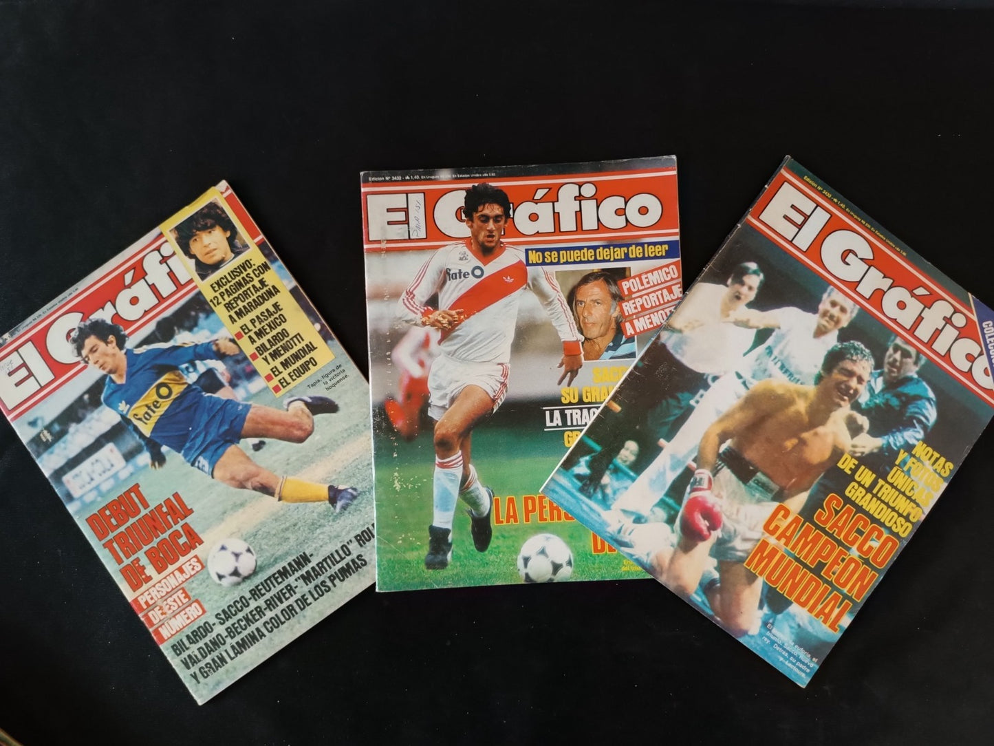 53 riviste annata 1985 El Grafico Maradona, Hagler, Passerella