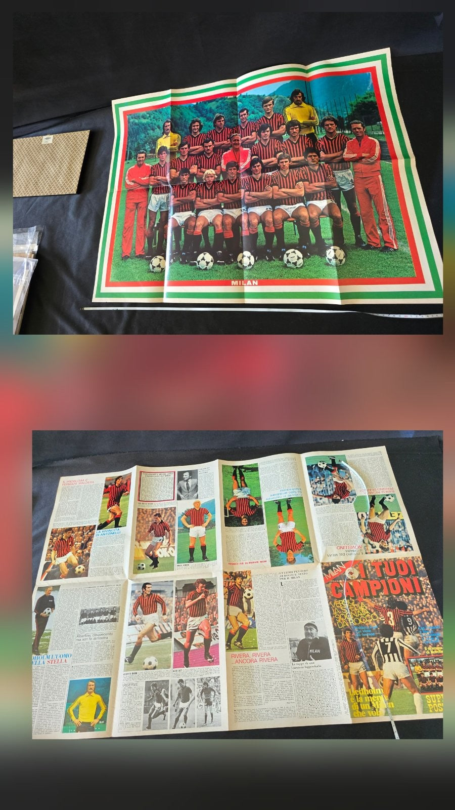 a.C. MILAN 1899 I tuoi Campioni anno I nr 3 poster e storia (pieghevole)