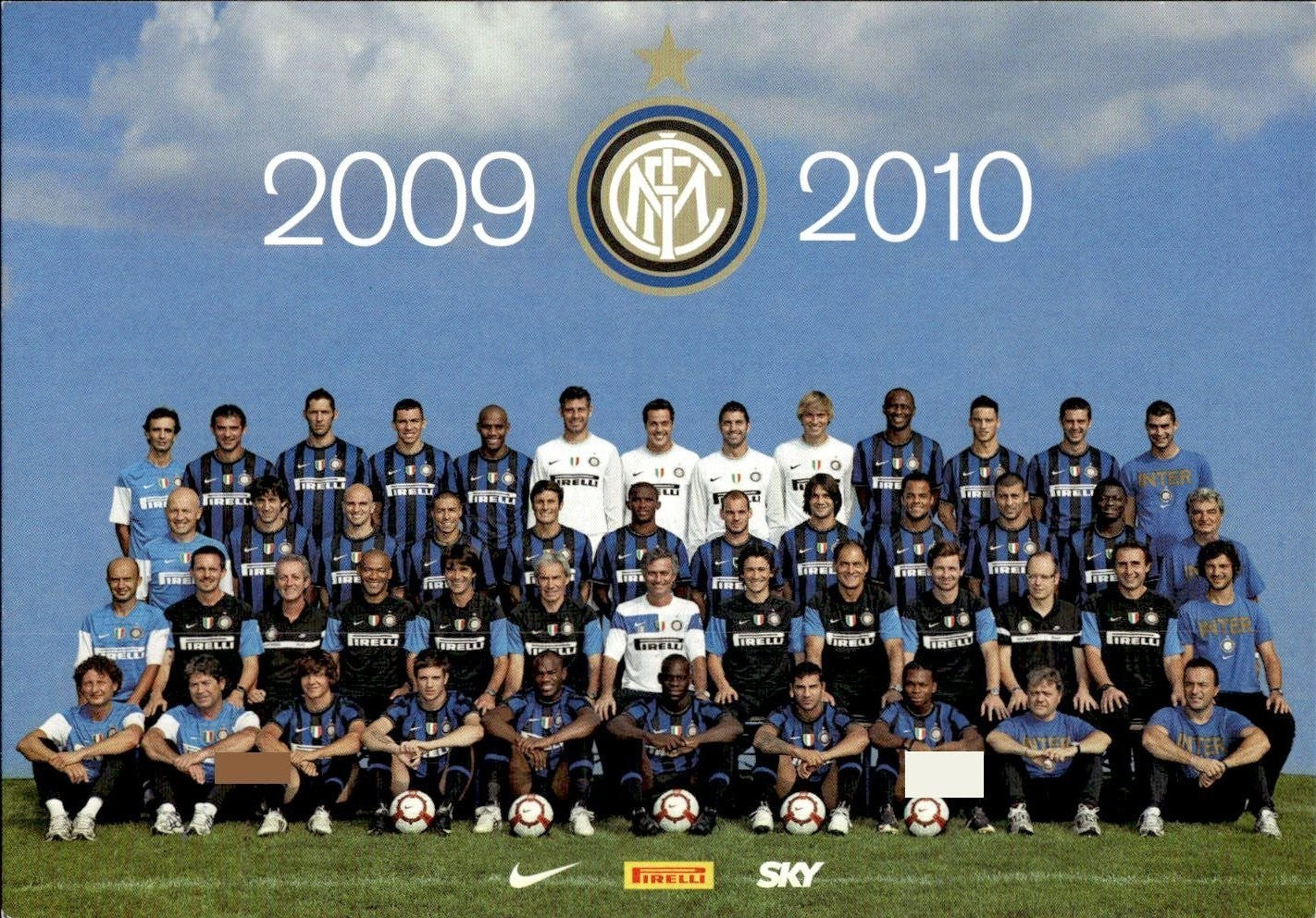 cartolina calciatori Inter 2009/10