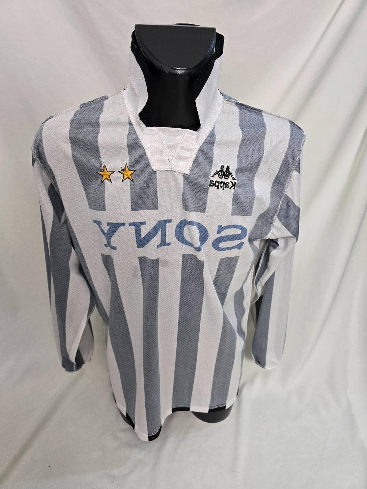 maglia tshirt football JUVENTUS Sony 95/96 Robe di Kappa Gara TG XL originale