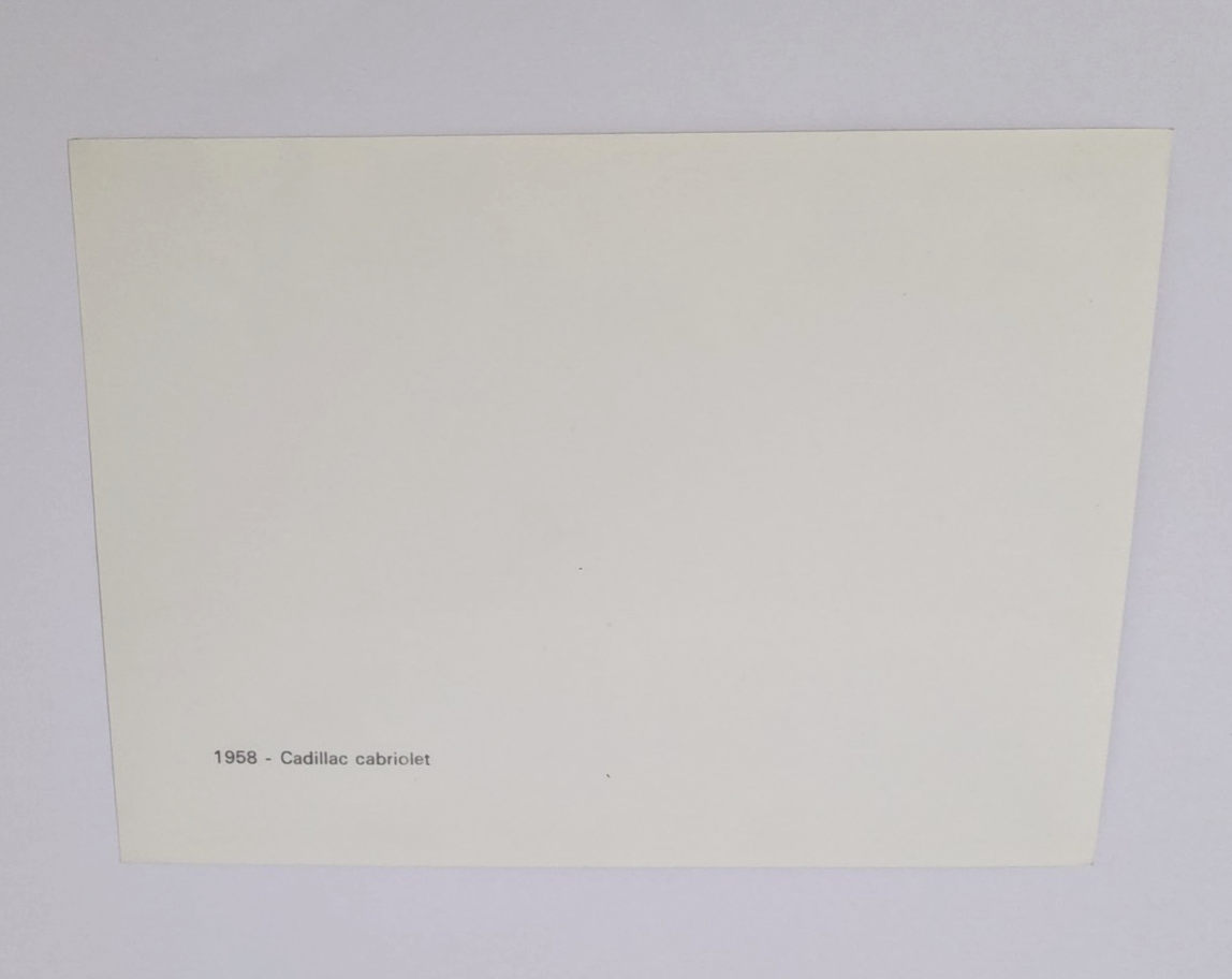 FOTO originale 1958 Cadillac Cabriolet PININFARINA 177x127 mm fianco
